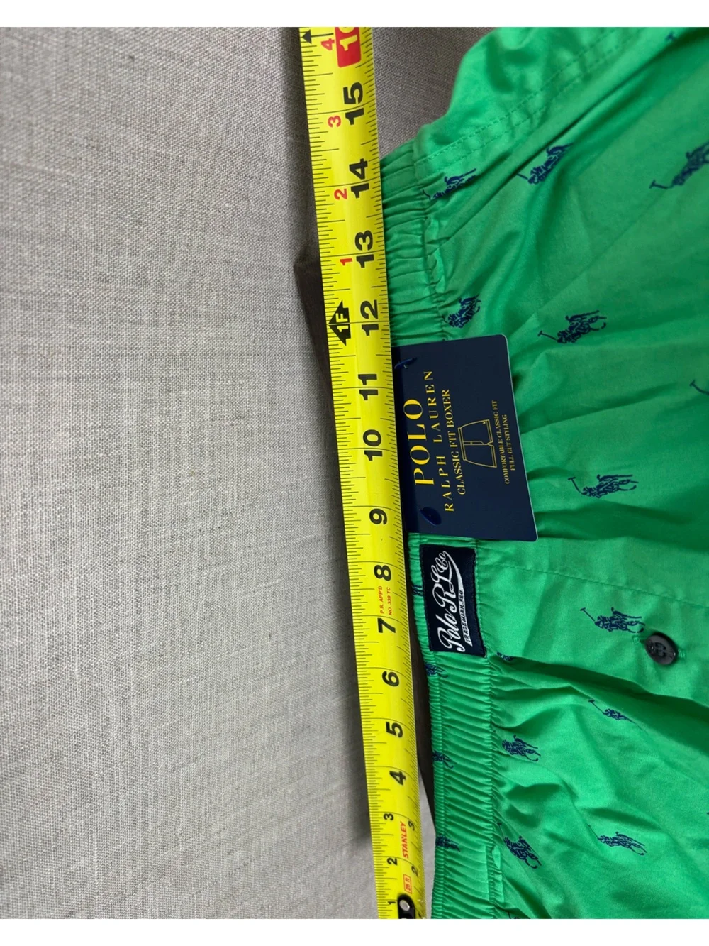 Polo Ralph Lauren Men’s 100% Cotton Classic Fit Boxer Green Pony M NWT